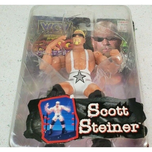 WCW NWO Ring Fighters Scott Steiner action figure Brand New ToyBiz 1999 NOC - Picture 11 of 12